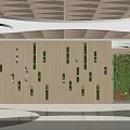 Modern Supermarket Department Store Interior With Product Displays Green Plants And Open Layout