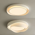 Modern Sleek Ceiling Light With Circular Design Warm Illumination And Ceiling Mounting