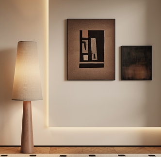 Modern Middle Antique Hanging Painting 3d model