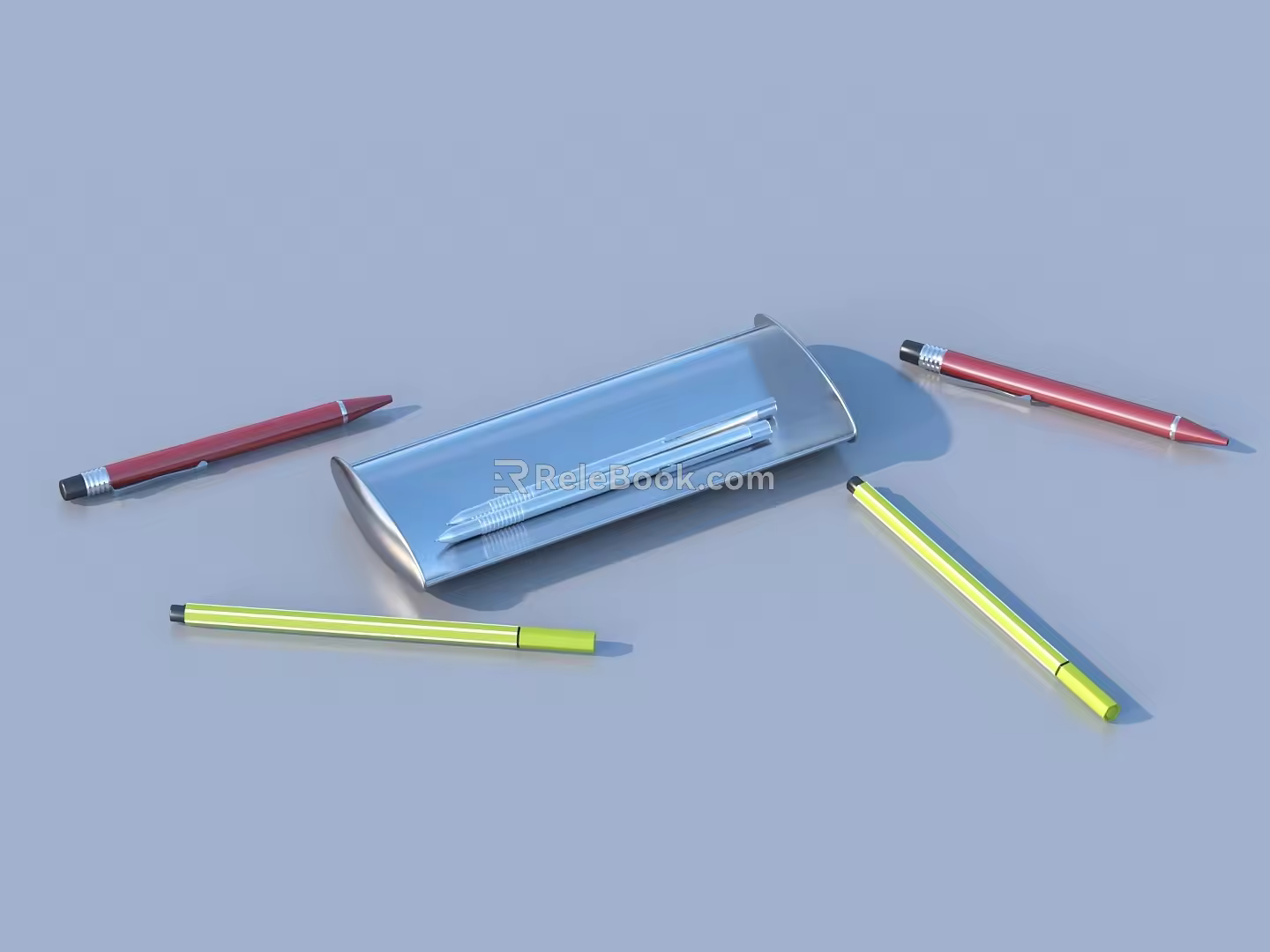 Pen container stationery sketch 3d model