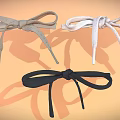 Soft Fabric Bow Hair Ties In Beige Black Light Brown For Fashion Hair Styling