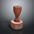 Handcrafted Wooden Stamp With Detailed Character And Creature Carvings