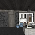 Modern Luxury Home Theater Interior With Projector Screen Comfortable Sofa And Ambient Lighting