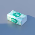 Vinda Home Essentials Tissue Boxes Neatly Stacked With Green White Packaging 3d model