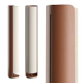 Modern Minimalist Wall Lamps In Brown White Beige With Leather Texture And Sleek Design