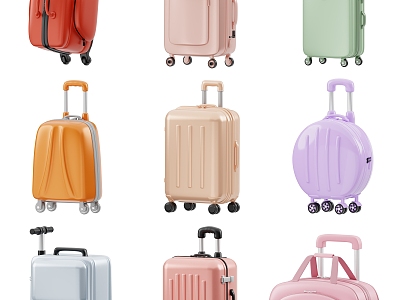 Modern Suitcase Luggage 3d model