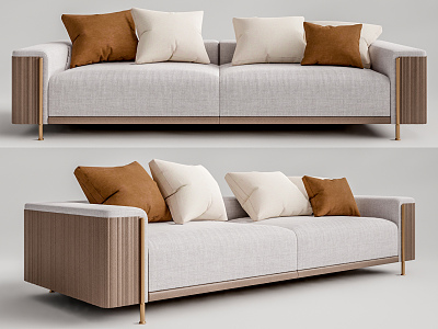 Modern double sofa model