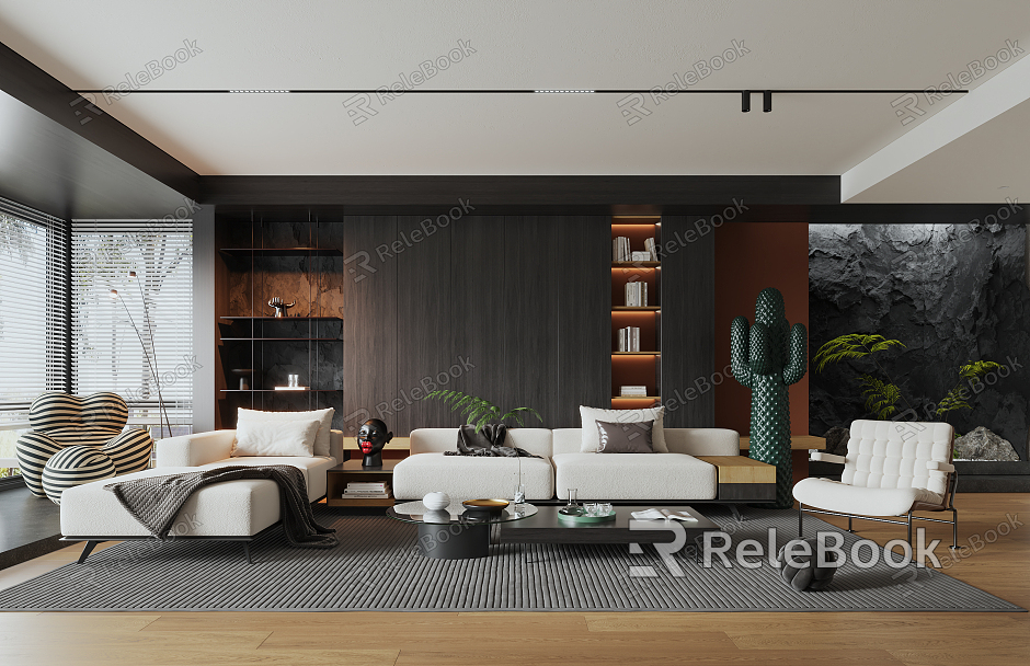 modern living room model