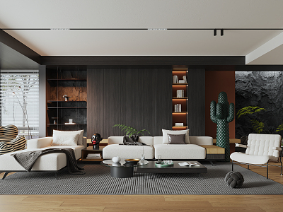 modern living room model