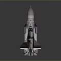 Realistic Space Shuttle Model With Fuselage Wings Engines And Detailed Design 3d model