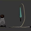 Professional Electric Soldering Iron With Stand Spring And Power Cord Accessories