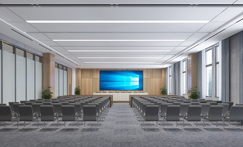 Modern Conference Room 3d model