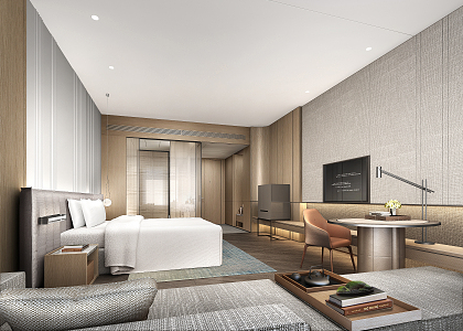 Hotel Rooms Modern Rooms 3d model