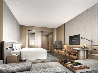 Hotel Rooms Modern Rooms 3d model