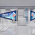 Breck Store Interior With Colorful Mannequins And Modern Display Counters