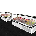 Modern Freezer Open Freezer 3d model