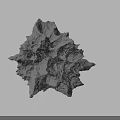 Natural Irregular Rock Formation With Rough Surface And Hollow Pores