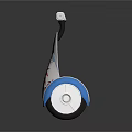 Kids Three Wheeled Scooter With Palm Tree Design And Blue White Wheels