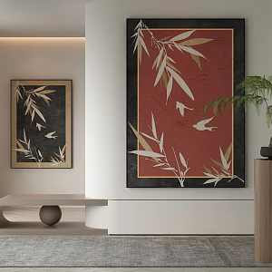 New Chinese Decorative Painting 3d model