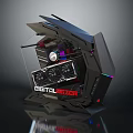 Modern Chassis Liquid Cooled Chassis Alien Chassis 3d model