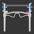 Sturdy Steel Frame Power Rack With Adjustable Hooks And Weight Plates For Home Gym Use