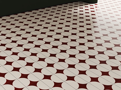 Modern Middle Antique Tile Floor Tile Ceramic Tile Middle Antique Tile 3d model