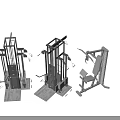 Modern Commercial Gym Fitness Equipment With Multi Functional Training Machines And Workout Gear
