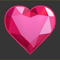 Crystal Love Heart Crystal Heart Crystal Crystal Ore Crystal Mineral Gem Ore Crystal Crystal 3d model