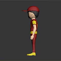 Colorful Cartoon Characters Standing In Row With Multi Colored Outfits Hats On Gray Background Reflections