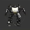 Modern Robot Mechanical Police Machine Police 3d model