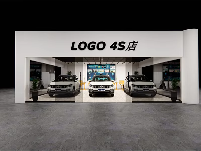 Hyundai 4S store 3d model