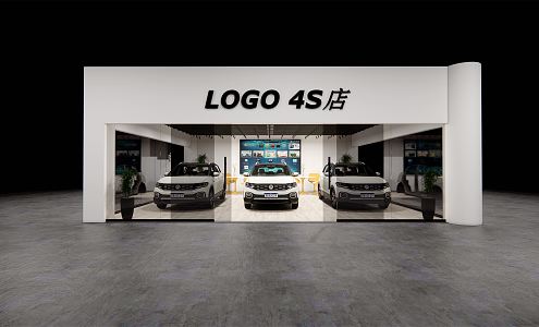 Hyundai 4S store 3d model