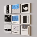Control Panel Switch Fan Switch Card Entry 3d model