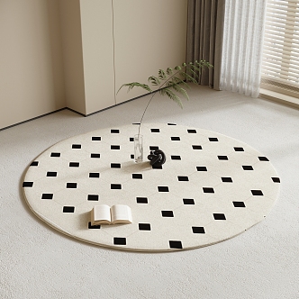 Round carpet 3d model