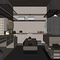 Modern Walk in Closet Interior Design With Hanging Clothes Drawers And Recessed Lighting