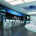 modern command center 3d model