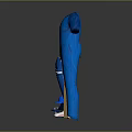 Cricket Equipment Set Including Blue Jersey Pants Helmet Pads Gloves And Bat