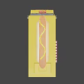 Red And White Food Truck With Hot Dog Burger Images And Large Model On Top