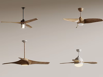 Modern ceiling fan light fan light 3d model