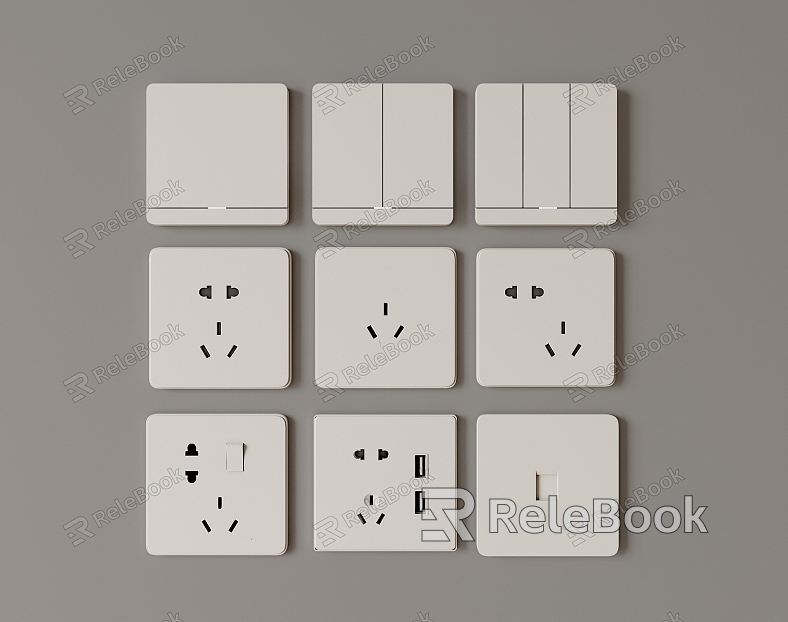 Switch panel socket model