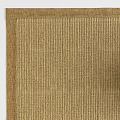 Square Area Rug With Textured Weave And Neutral Brown Tone
