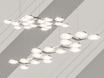 Modern chandelier 3d model