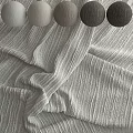 Spherical Components On Gray Striped Textured Fabric With Soft Weave Design 3d model