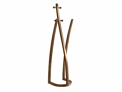 Modern Freestanding Coat Rack With Metal Frame Minimalist Design And Multiple Hooks 3d model