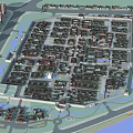 Ancient Architecture Historical Complex With Traditional Layout And Surrounding Water Systems