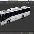Bus double-decker bus double-decker bus passenger car low face number low model simple model game sub-era film and television level 3d model