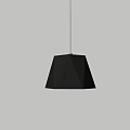 Modern Black Geometric Pendant Light with Polyhedral Shade and Soft Illumination 3d model