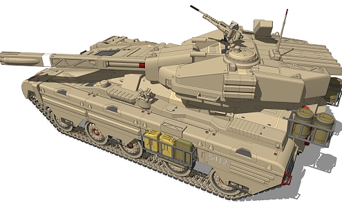 TANK SU MODEL 3d model