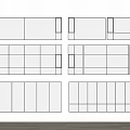 modern floor-to-ceiling windows 3d model