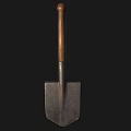 Sturdy Hardware Shovel Tool With Wooden Handle And Metal Blade